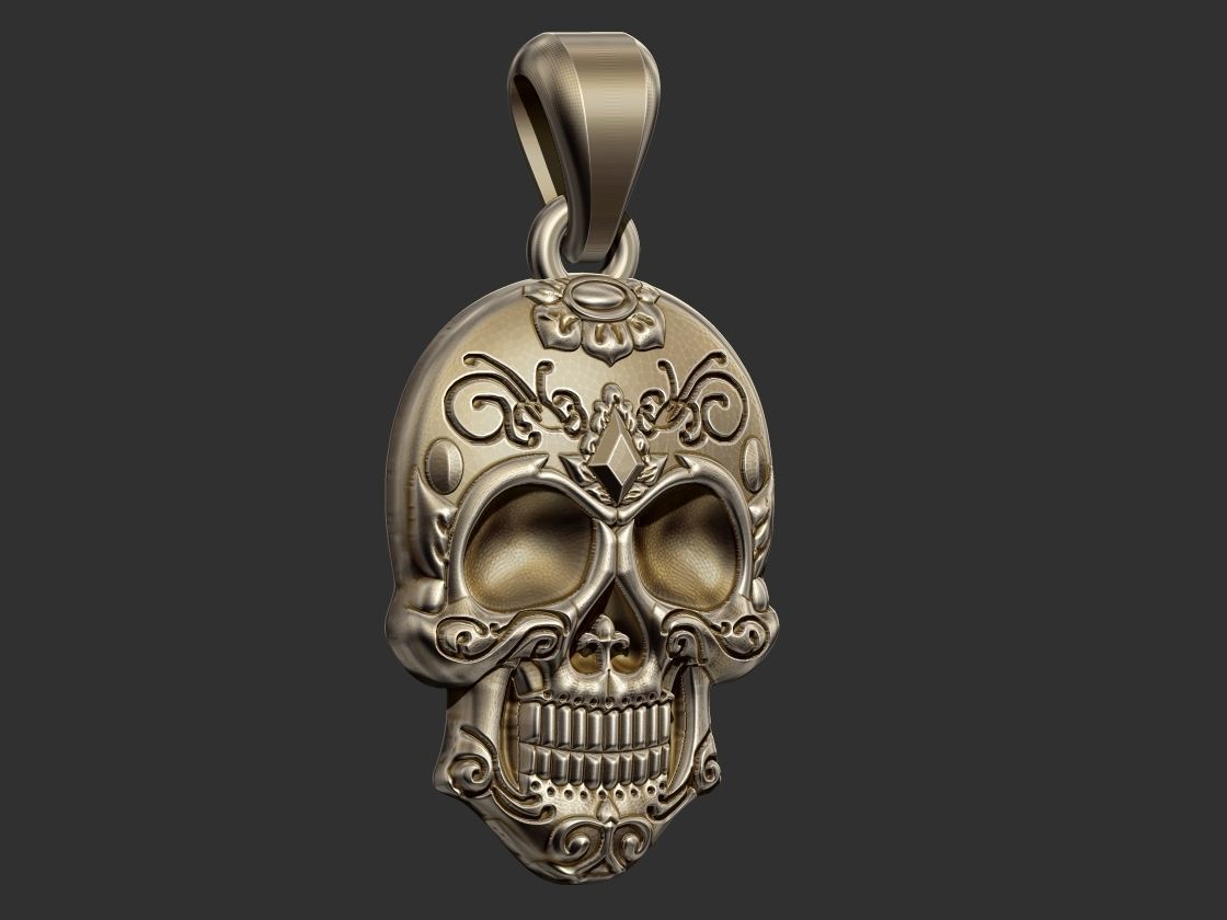 Sugar Skull 3D print model_1