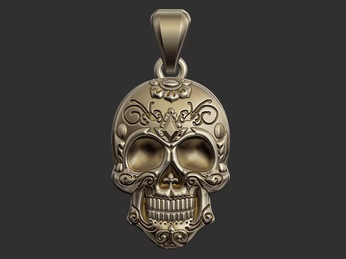 Sugar Skull 3D print model_0