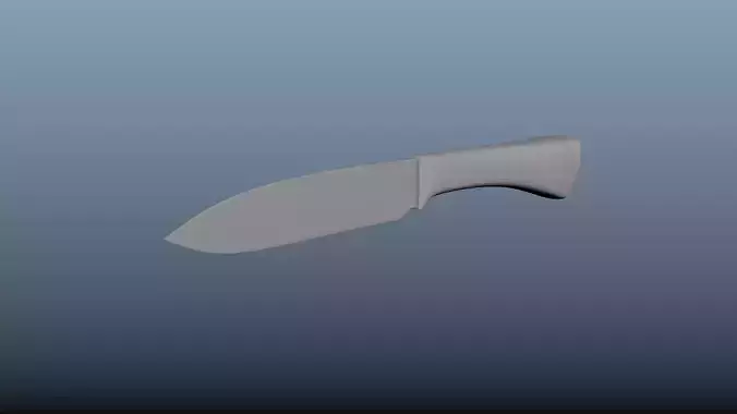 3D Model Knife