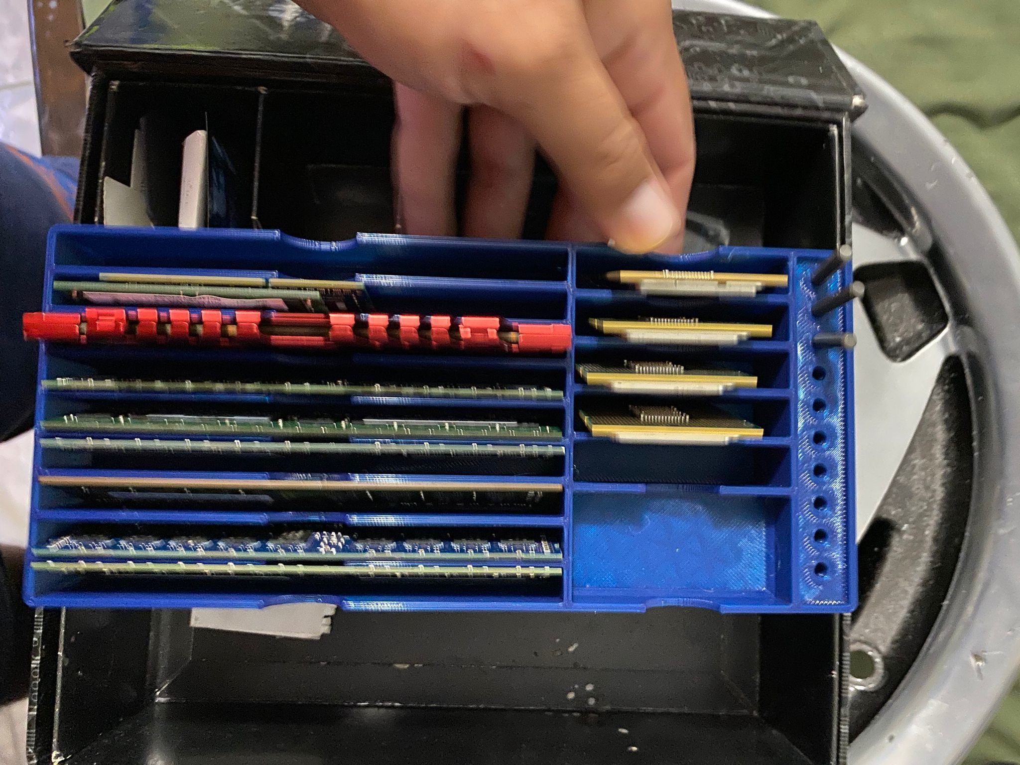 3x CPU and RAM Toolbox Organizer Kit Intel AMD and shielded RAM  3D print model_5
