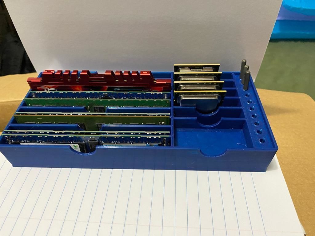 3x CPU and RAM Toolbox Organizer Kit Intel AMD and shielded RAM  3D print model_1