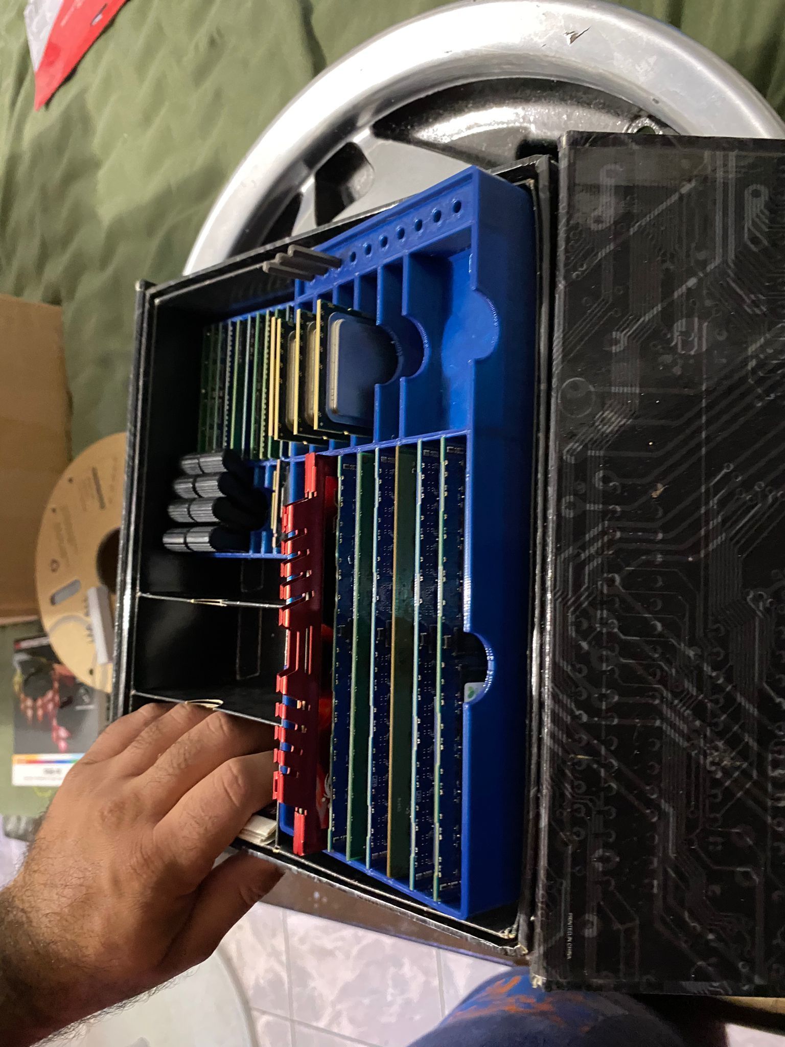 3x CPU and RAM Toolbox Organizer Kit Intel AMD and shielded RAM  3D print model_6