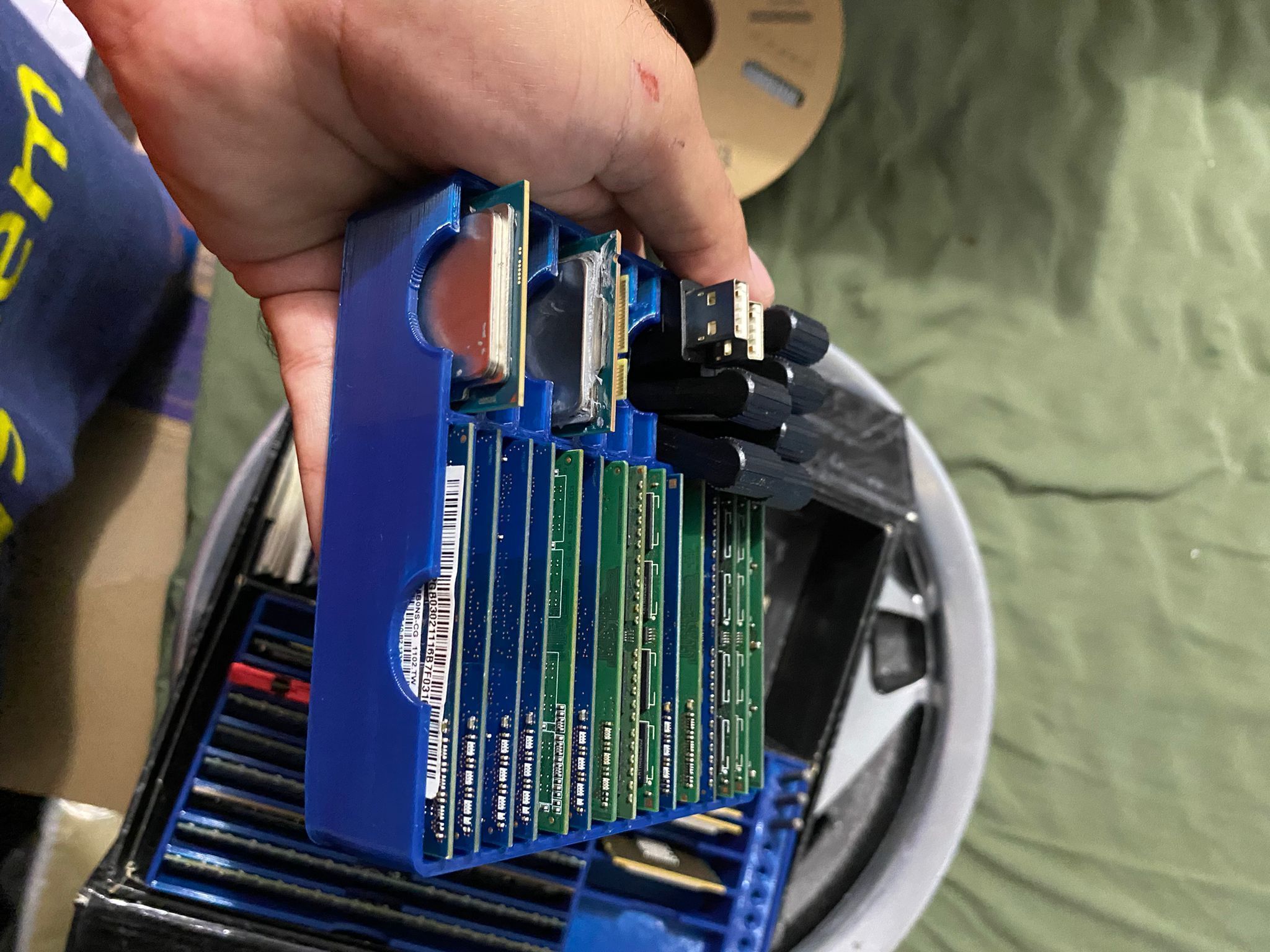 3x CPU and RAM Toolbox Organizer Kit Intel AMD and shielded RAM  3D print model_4