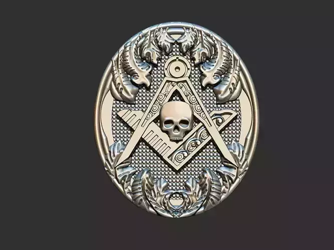 Skull Compass 3D print model