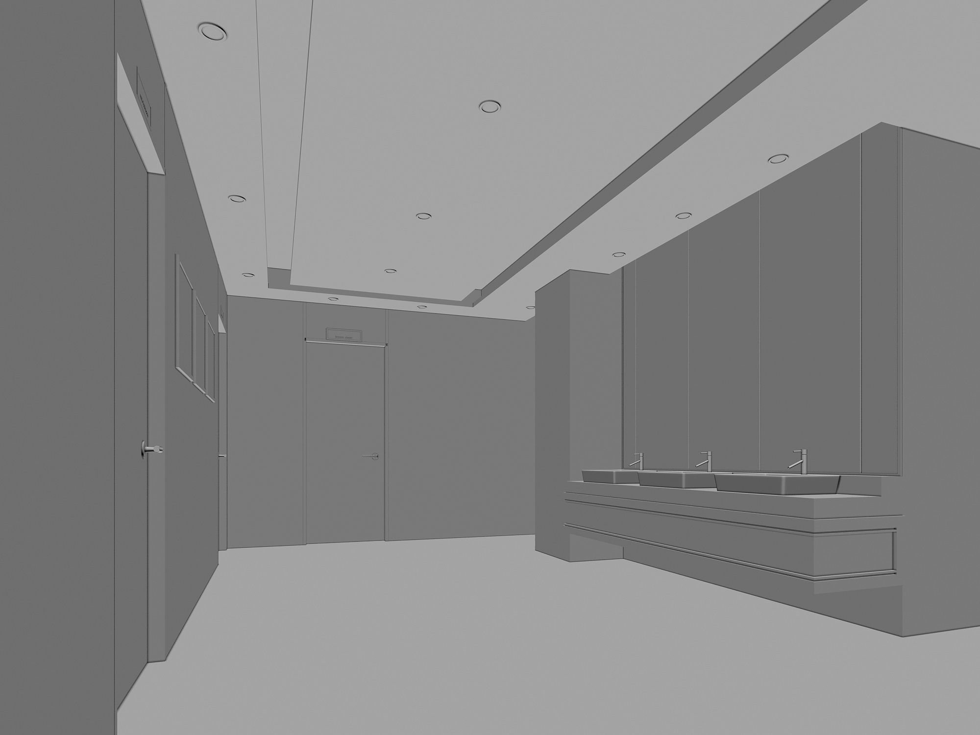 Restroom 3D model_9