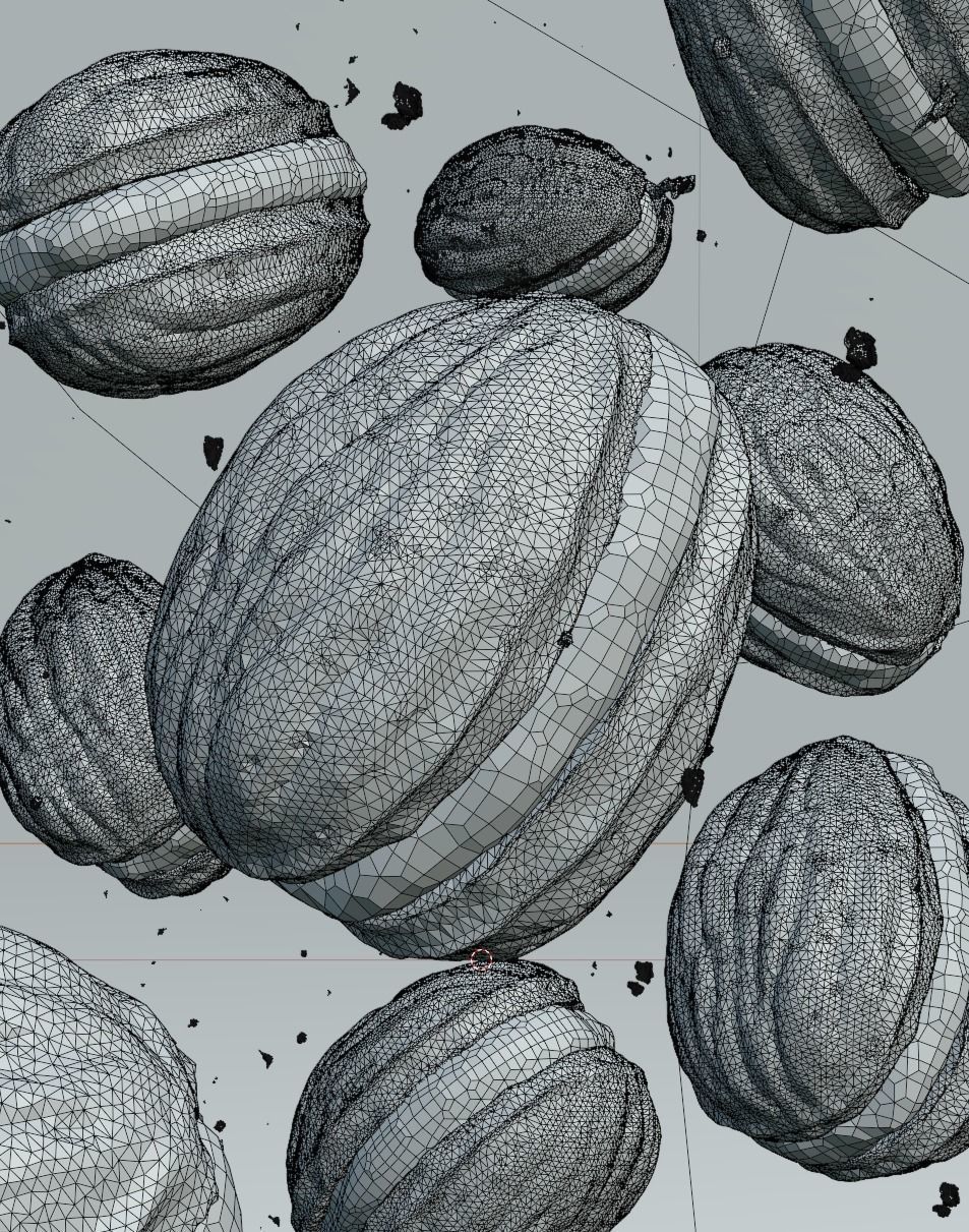 3D Wafer filled with Chocolate 3D model_8