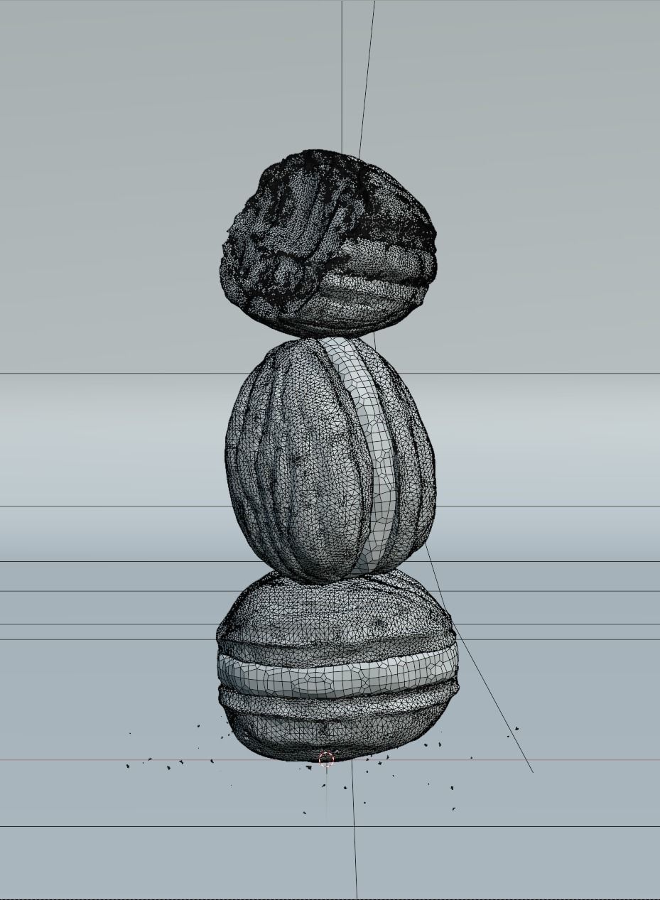 3D Wafer filled with Chocolate 3D model_4