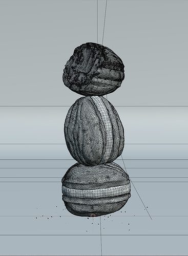 3D Wafer filled with Chocolate 3D model 5