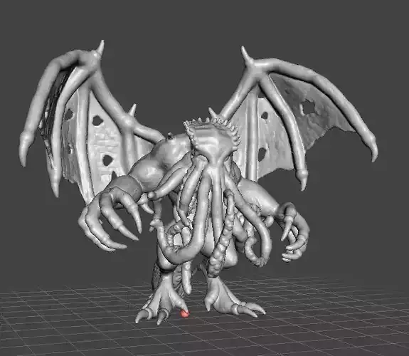 CTHULHU MONSTER MINIATURE FIGURE FANTASY GAMES DND RPG 3D print model