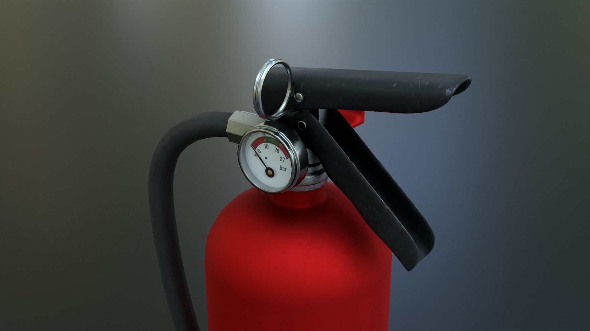 Fire Extinguisher Low-poly 3D model_8
