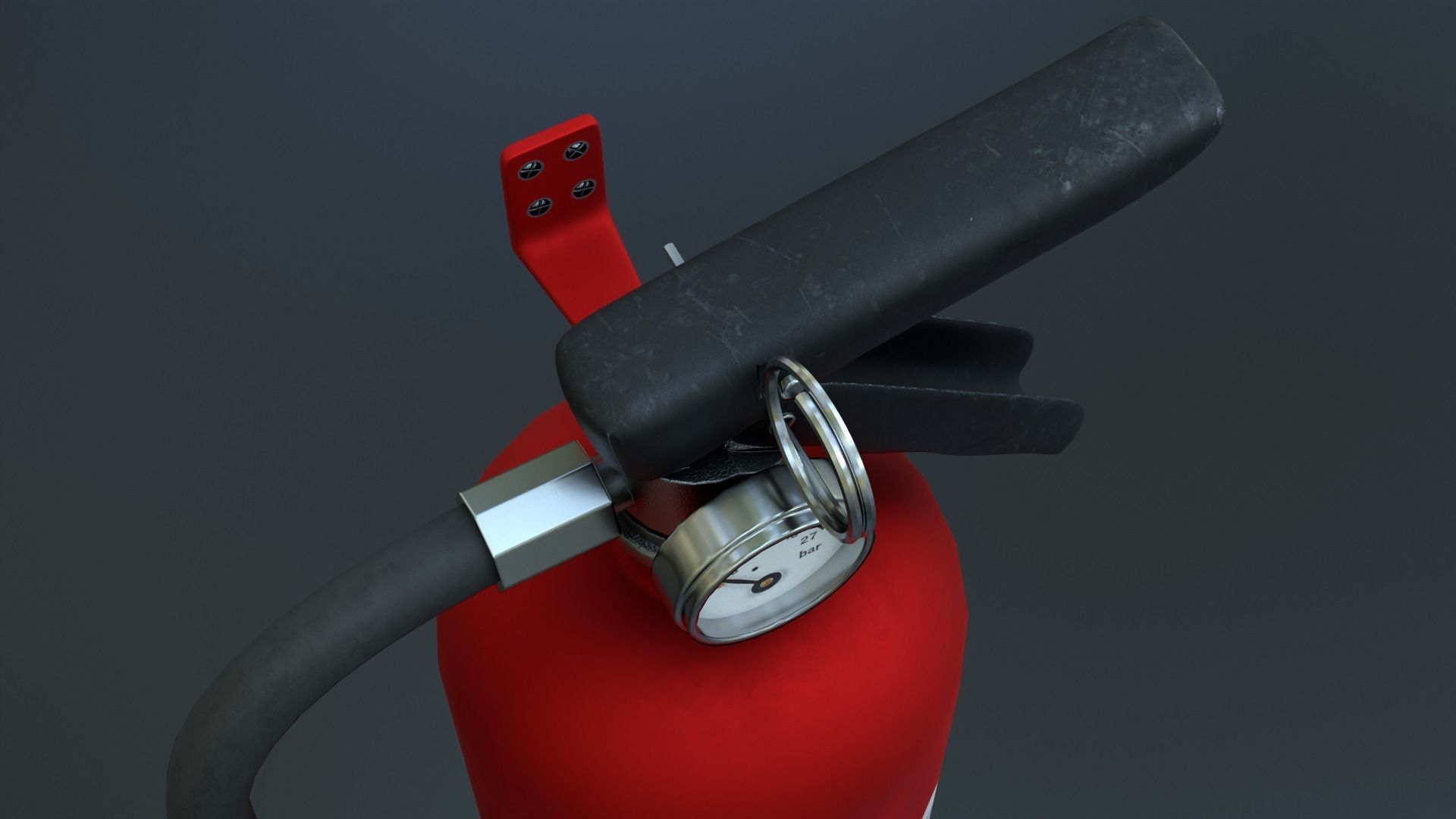 Fire Extinguisher Low-poly 3D model_10