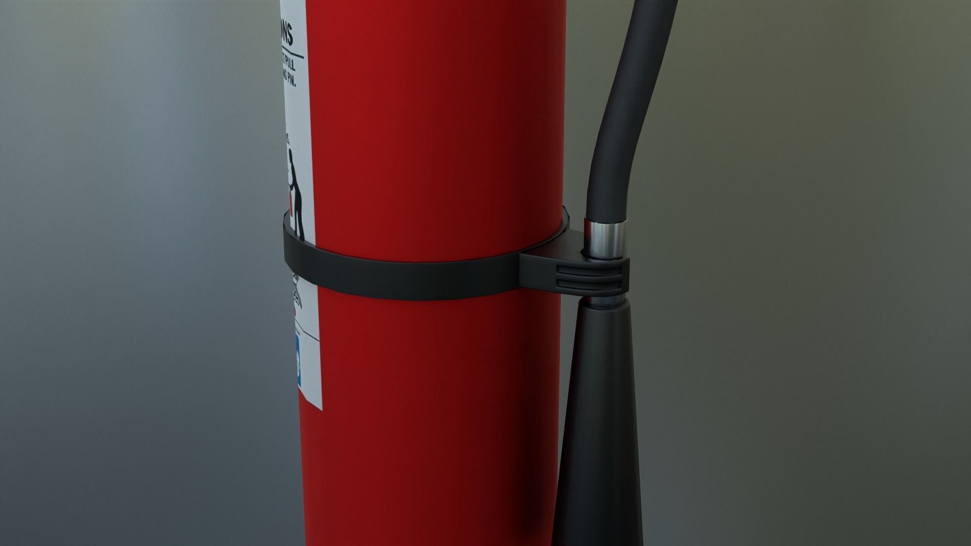Fire Extinguisher Low-poly 3D model_14