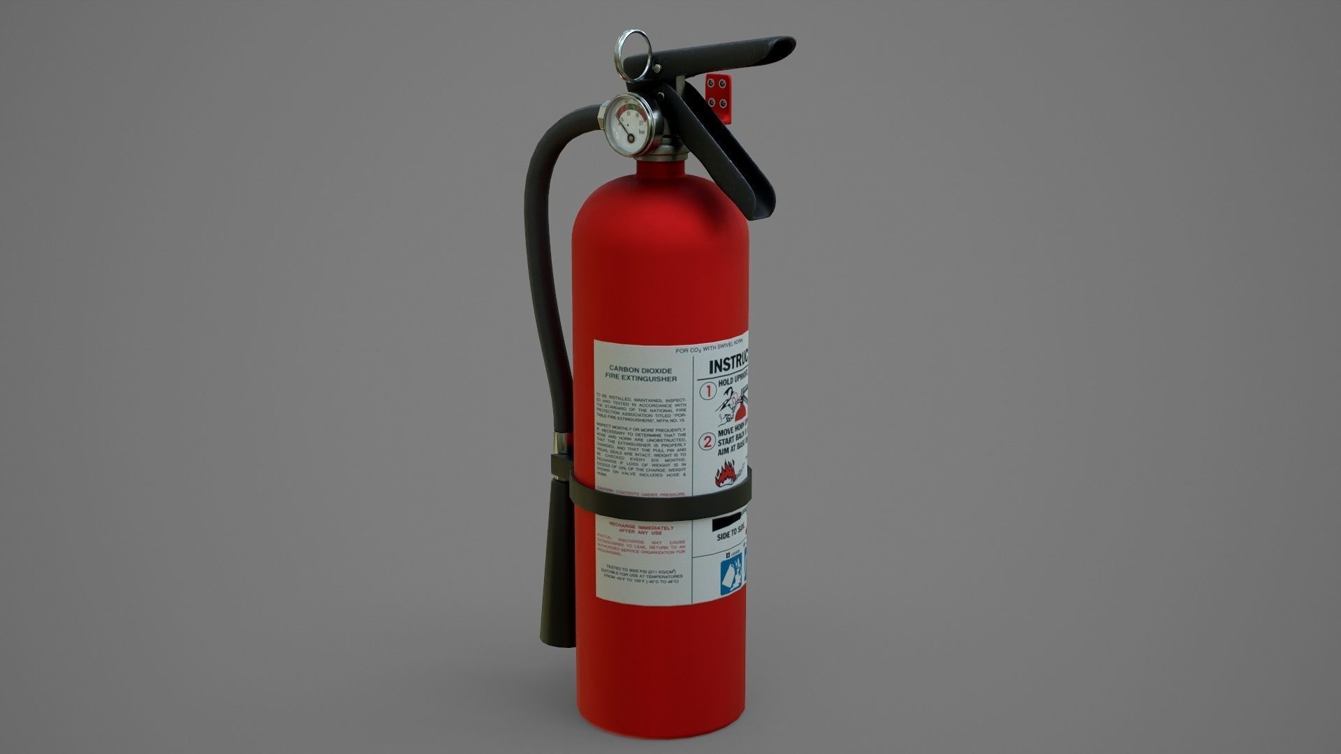 Fire Extinguisher Low-poly 3D model_18