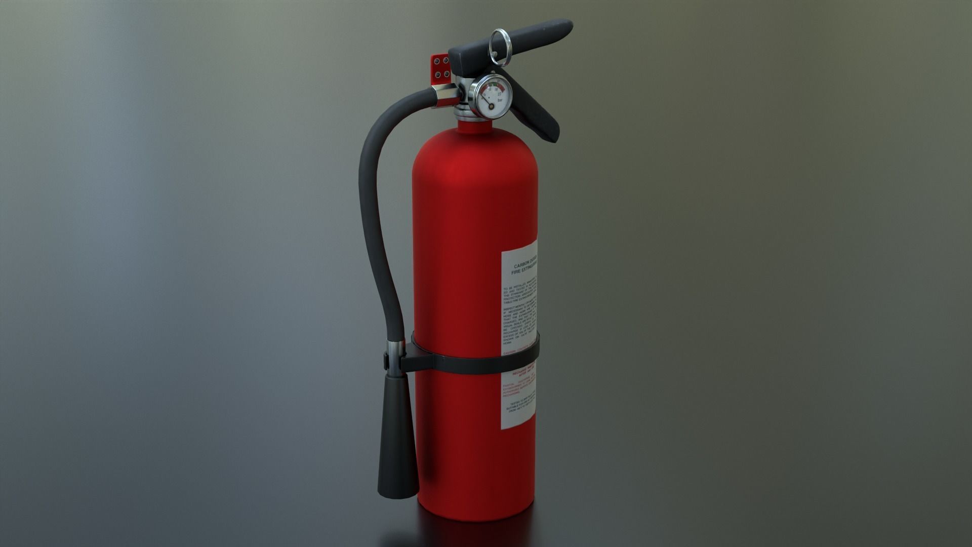 Fire Extinguisher Low-poly 3D model_5