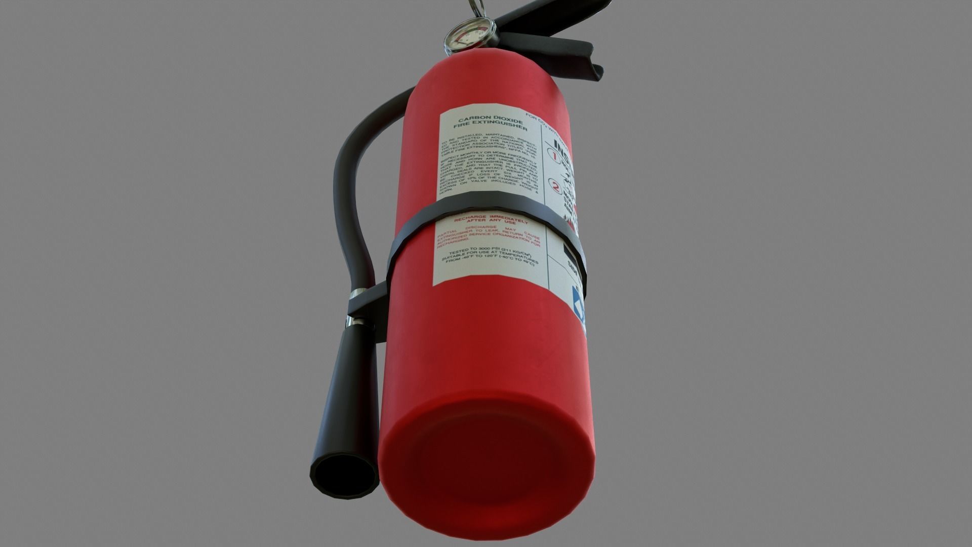 Fire Extinguisher Low-poly 3D model_25