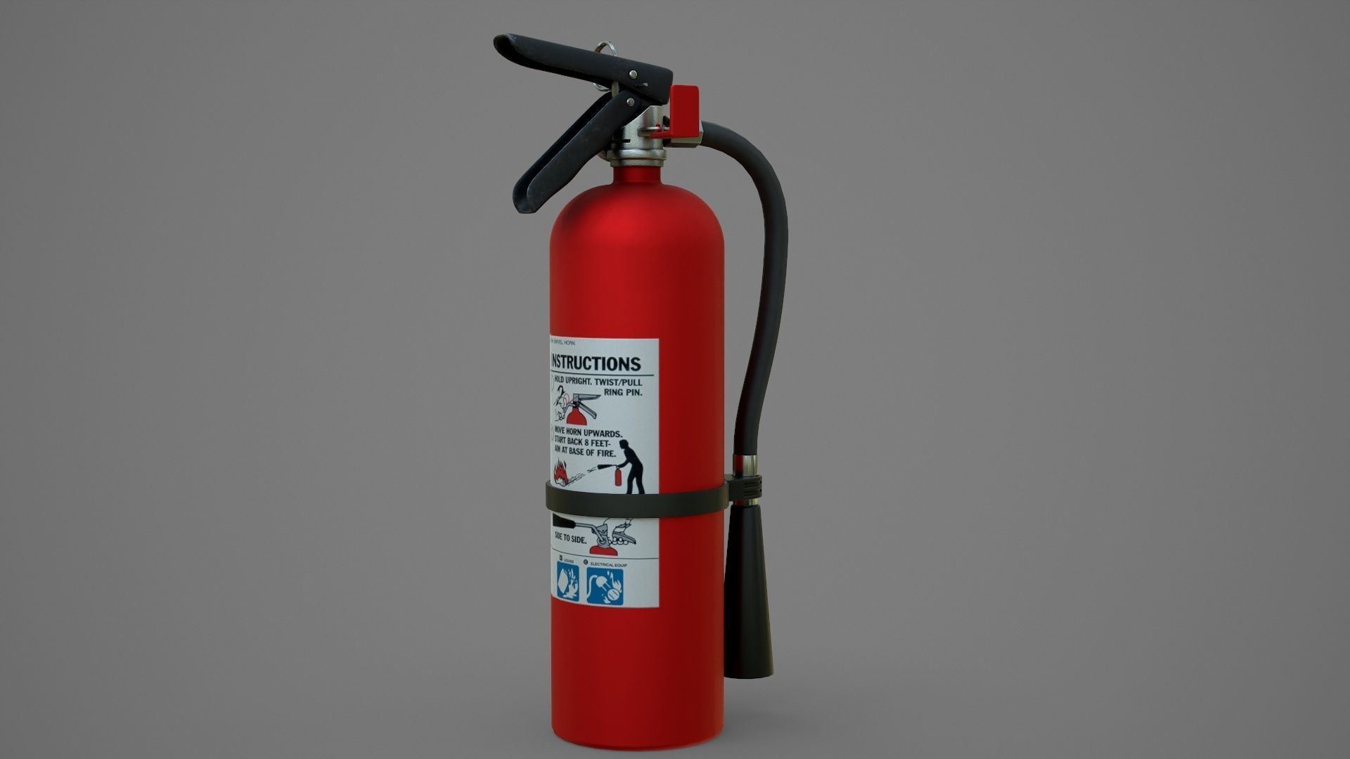 Fire Extinguisher Low-poly 3D model_22
