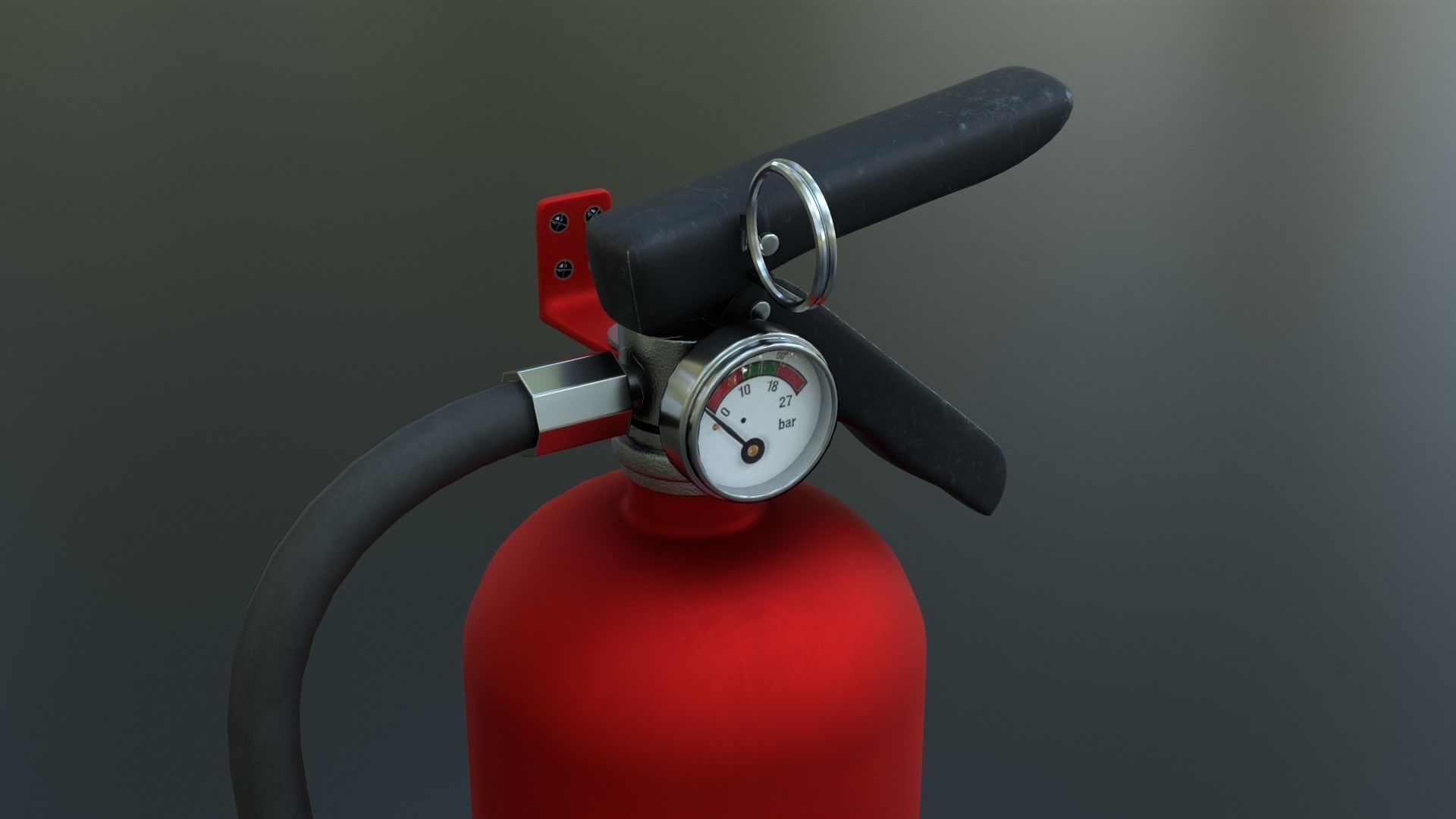 Fire Extinguisher Low-poly 3D model_9