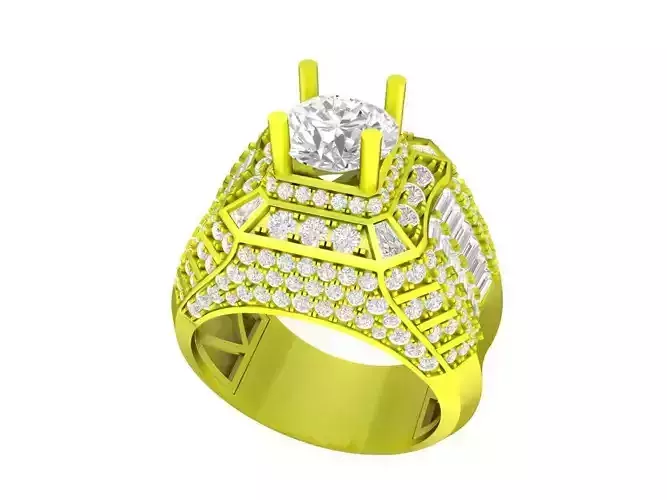 A7117 Korean Style Diamond Men Ring