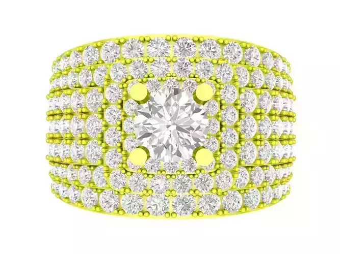 A7118 Korean Style Diamond Men Ring