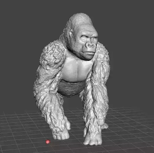 GORILLA REALISTIC FIGURE ANIMAL TOY MODEL WILDLIFE NATURE ZOO 3D print model