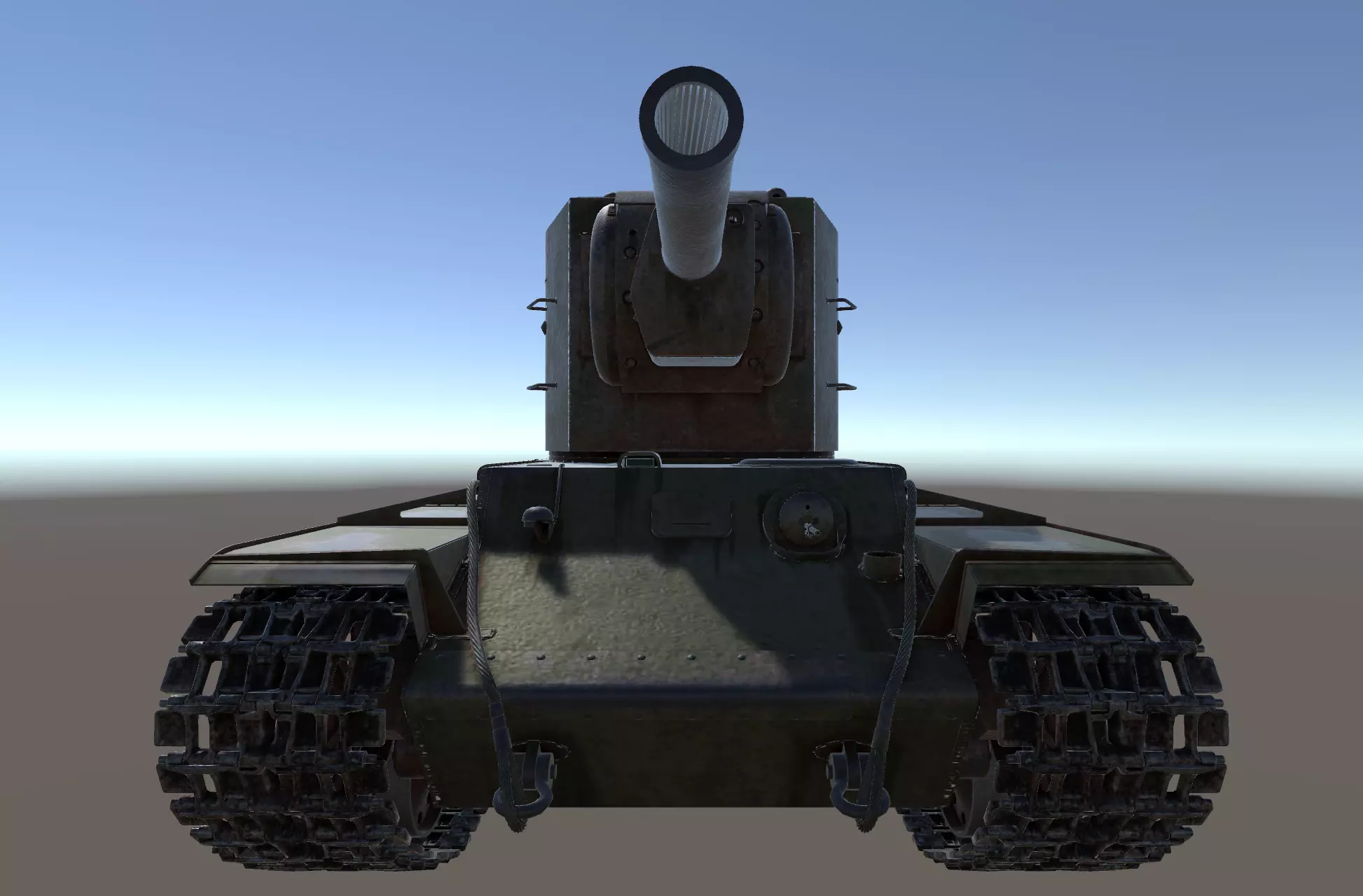 KV-2 Heavy Tank 3D model_0