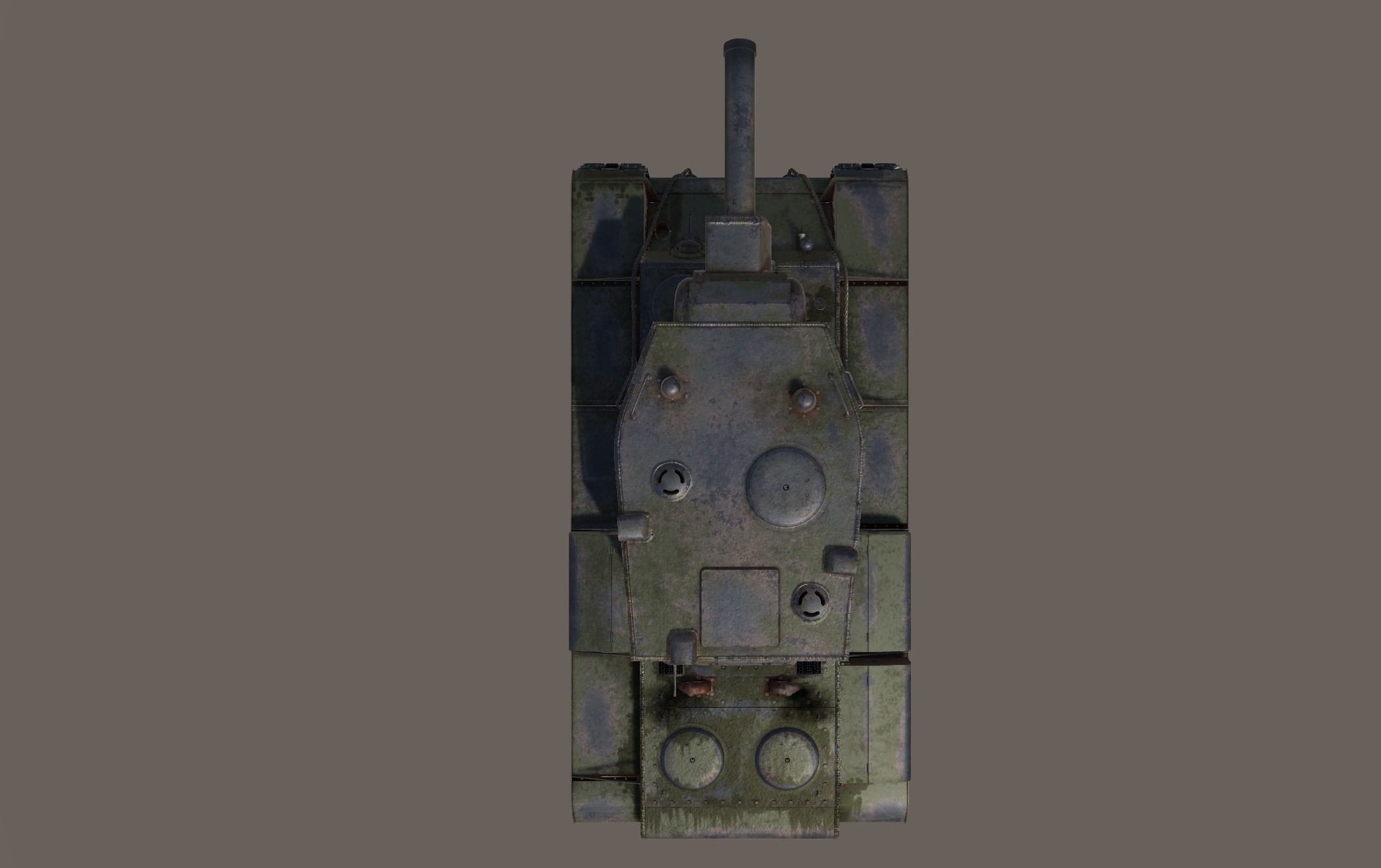 KV-2 Heavy Tank 3D model_2