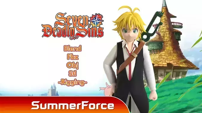 Meliodas - Seven Deadly Sins 3D model