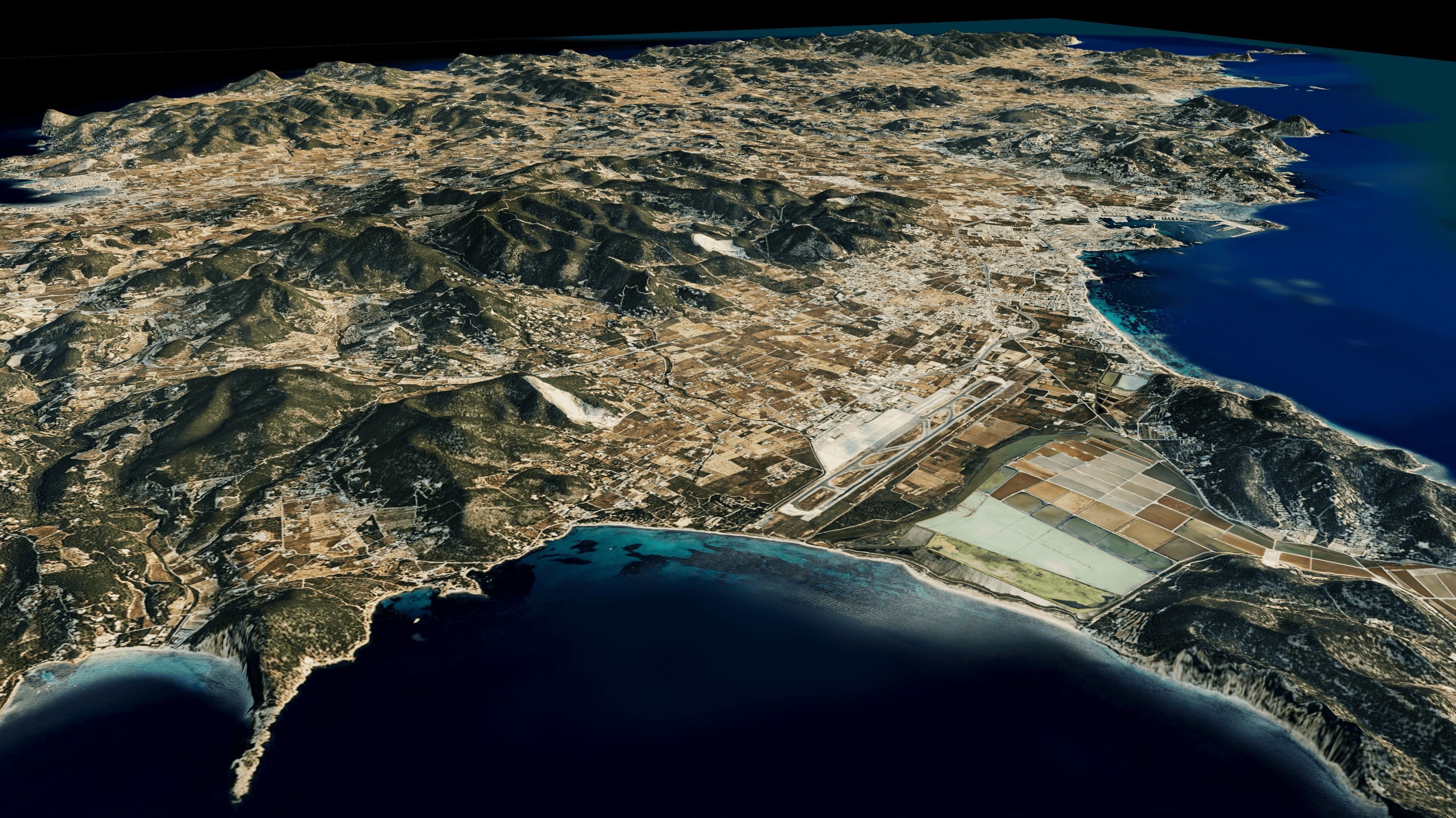 Ibiza island full 3d model terrain 3D model_8