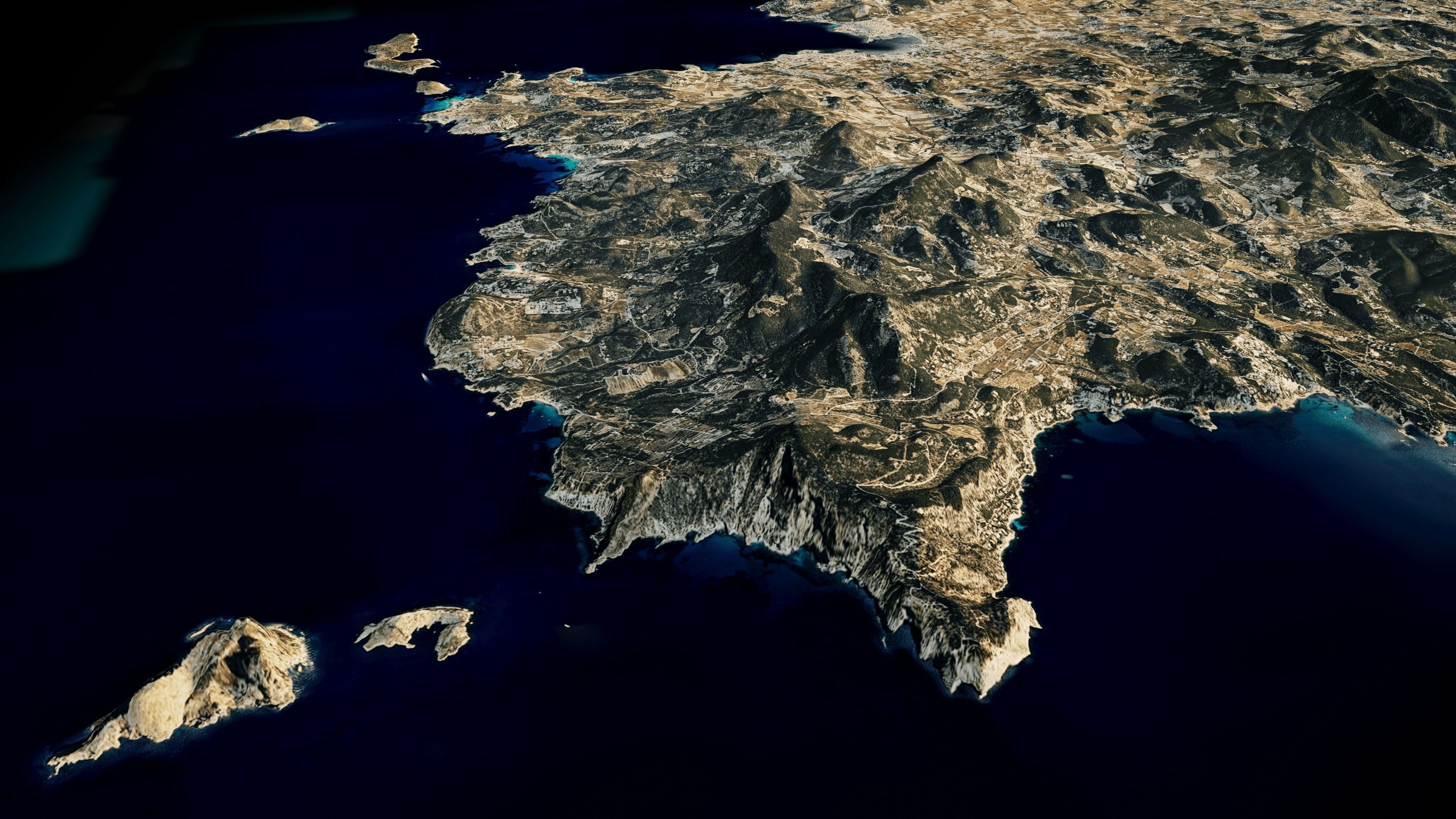 Ibiza island full 3d model terrain 3D model_7