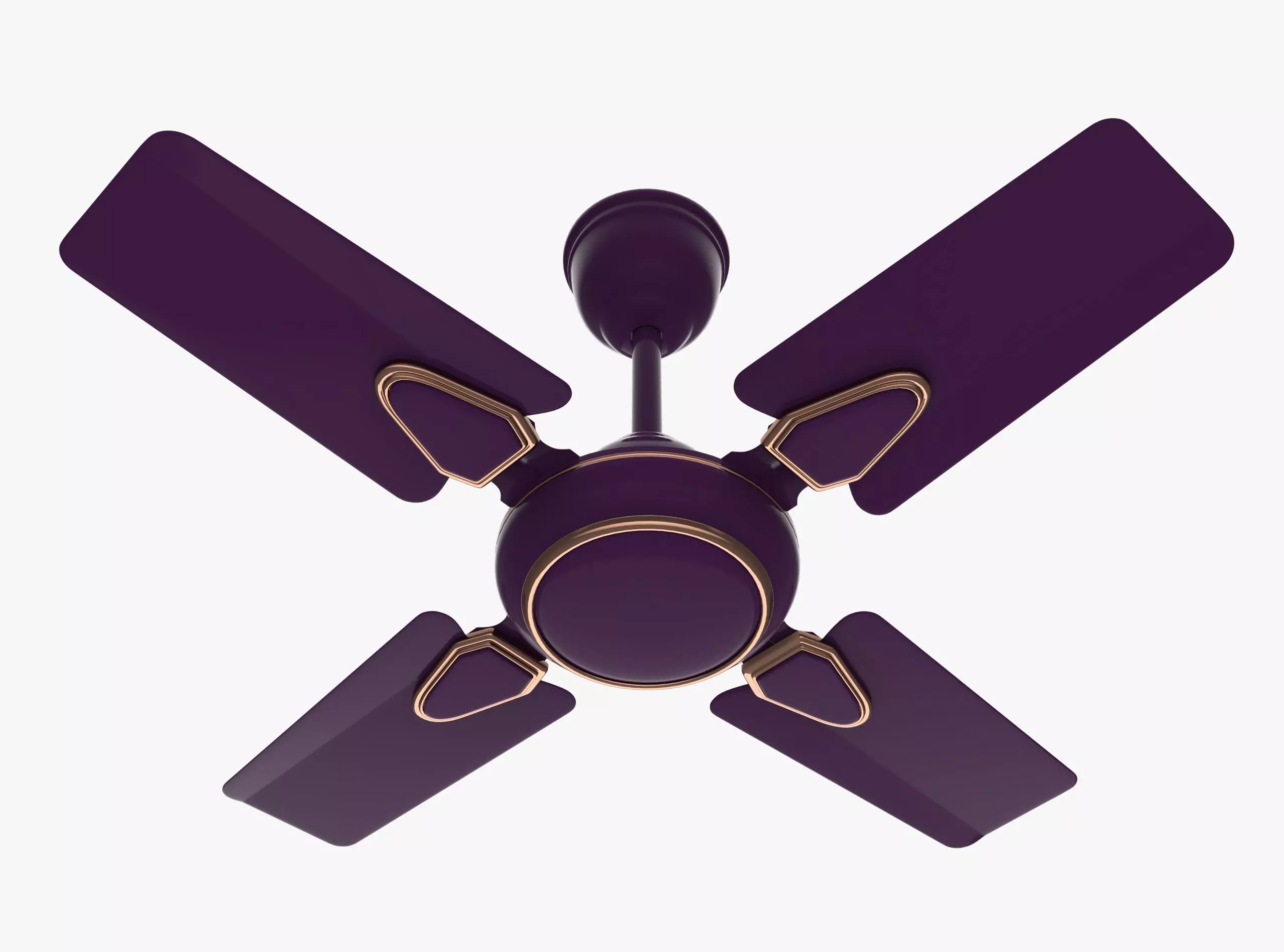 Ceiling Fan Low-poly 3D model_0