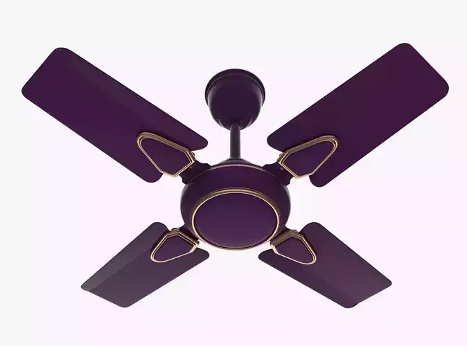  Ceiling Fan Low-poly 3D model