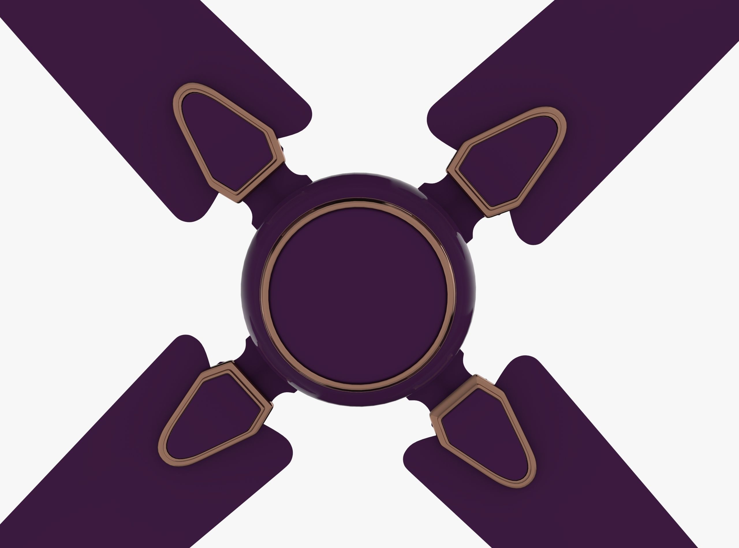 Ceiling Fan Low-poly 3D model_1