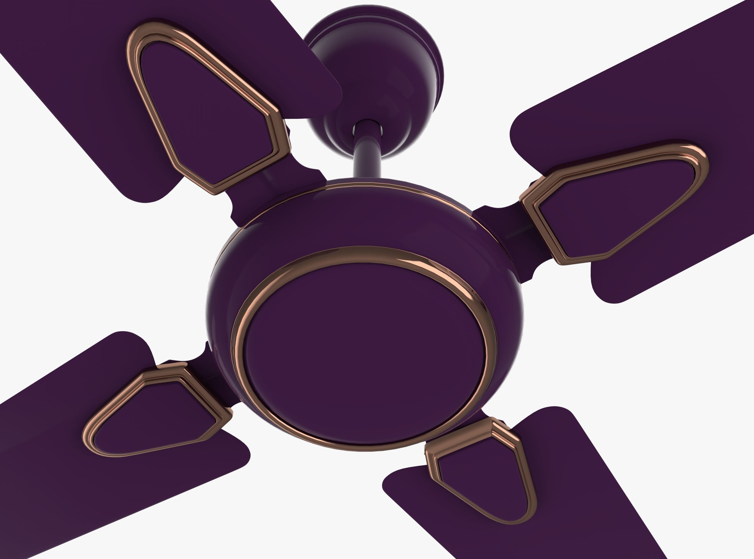 Ceiling Fan Low-poly 3D model_2