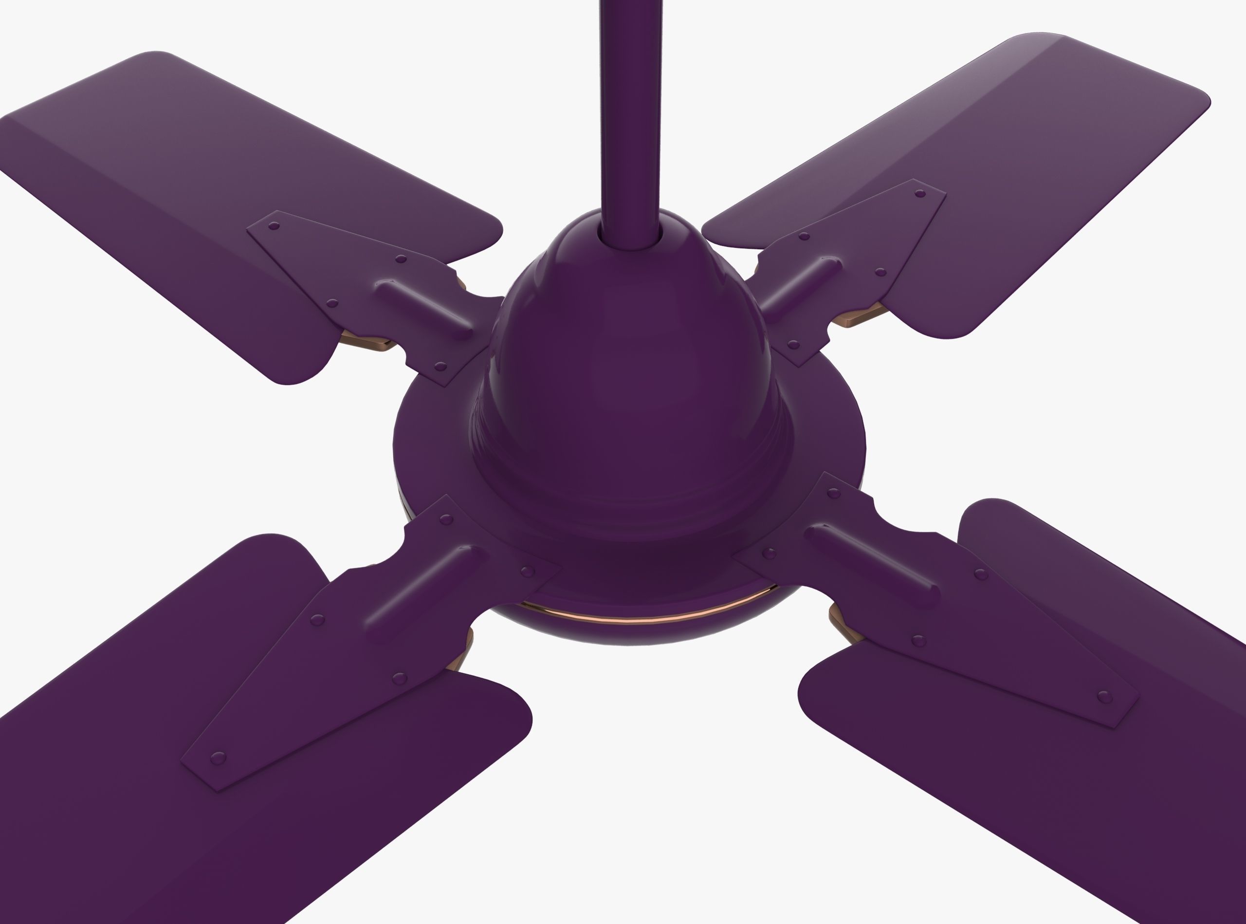 Ceiling Fan Low-poly 3D model_3