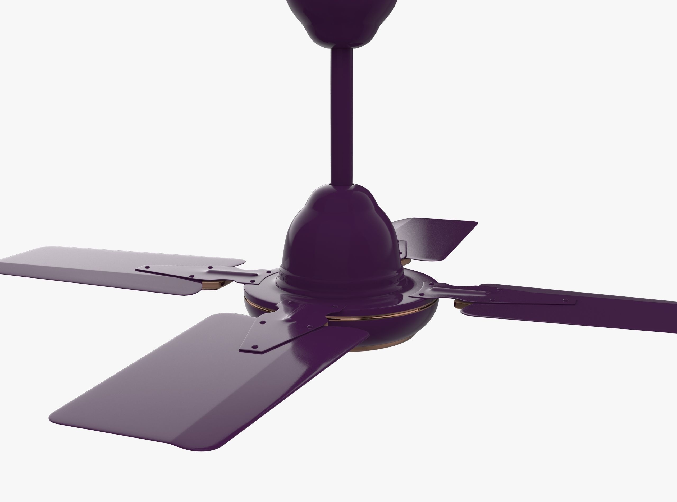 Ceiling Fan Low-poly 3D model_4