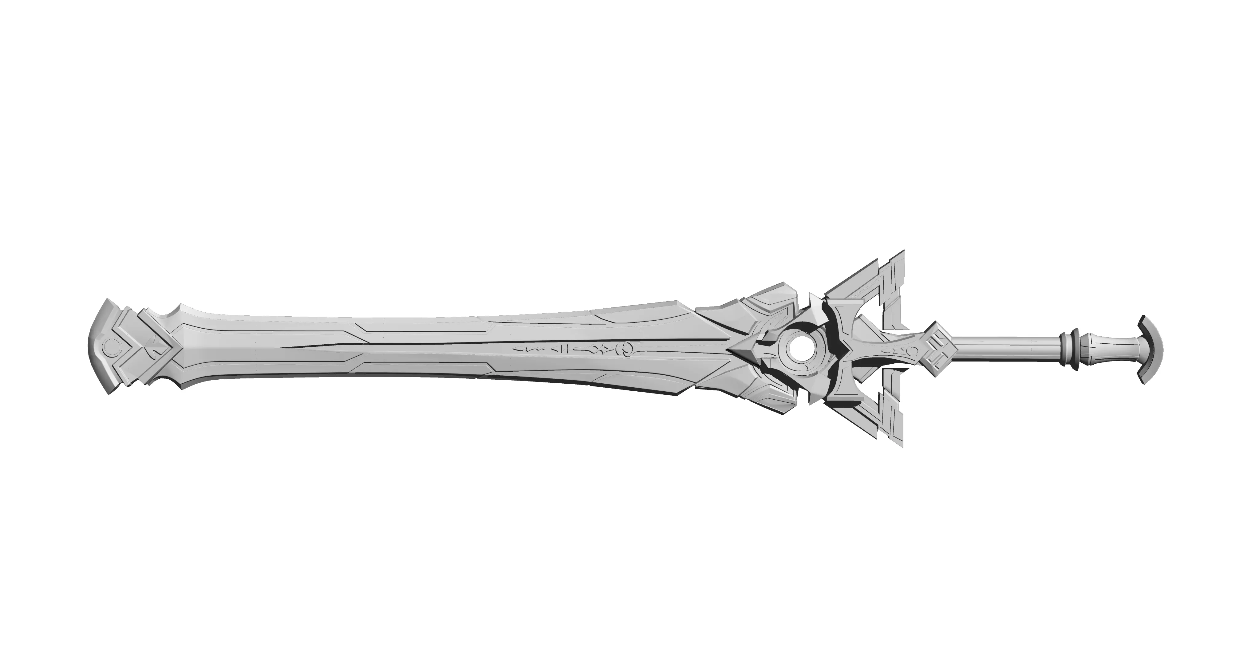Genshin impact Key of Khaj-Nisut Nilou Sword 3d print 3D print model_0