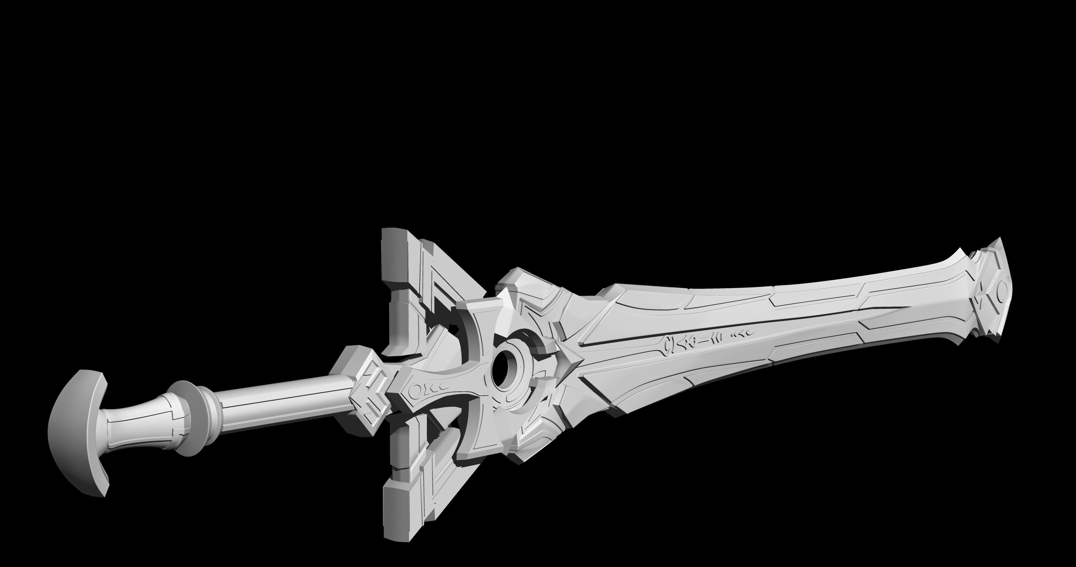 Genshin impact Key of Khaj-Nisut Nilou Sword 3d print 3D print model_2