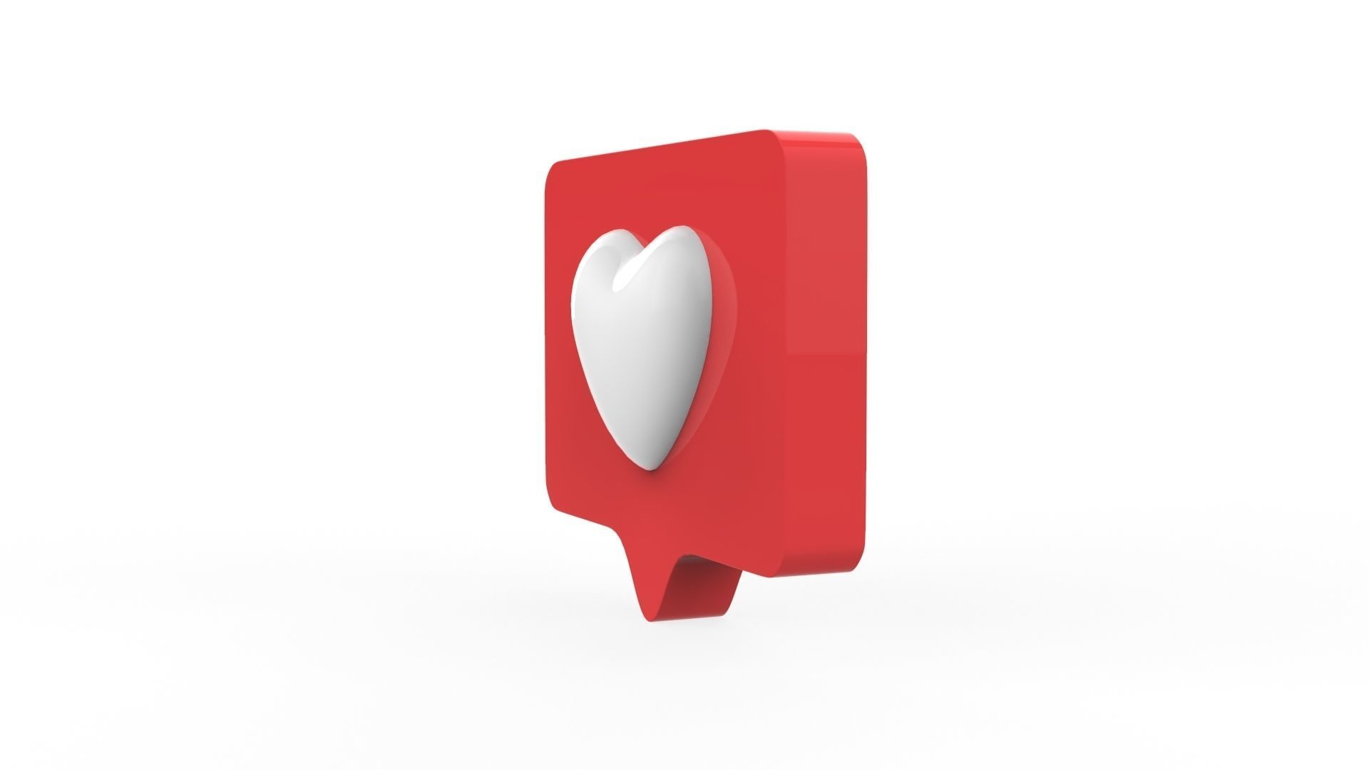 Heart Bubble v001 Low-poly 3D model_2