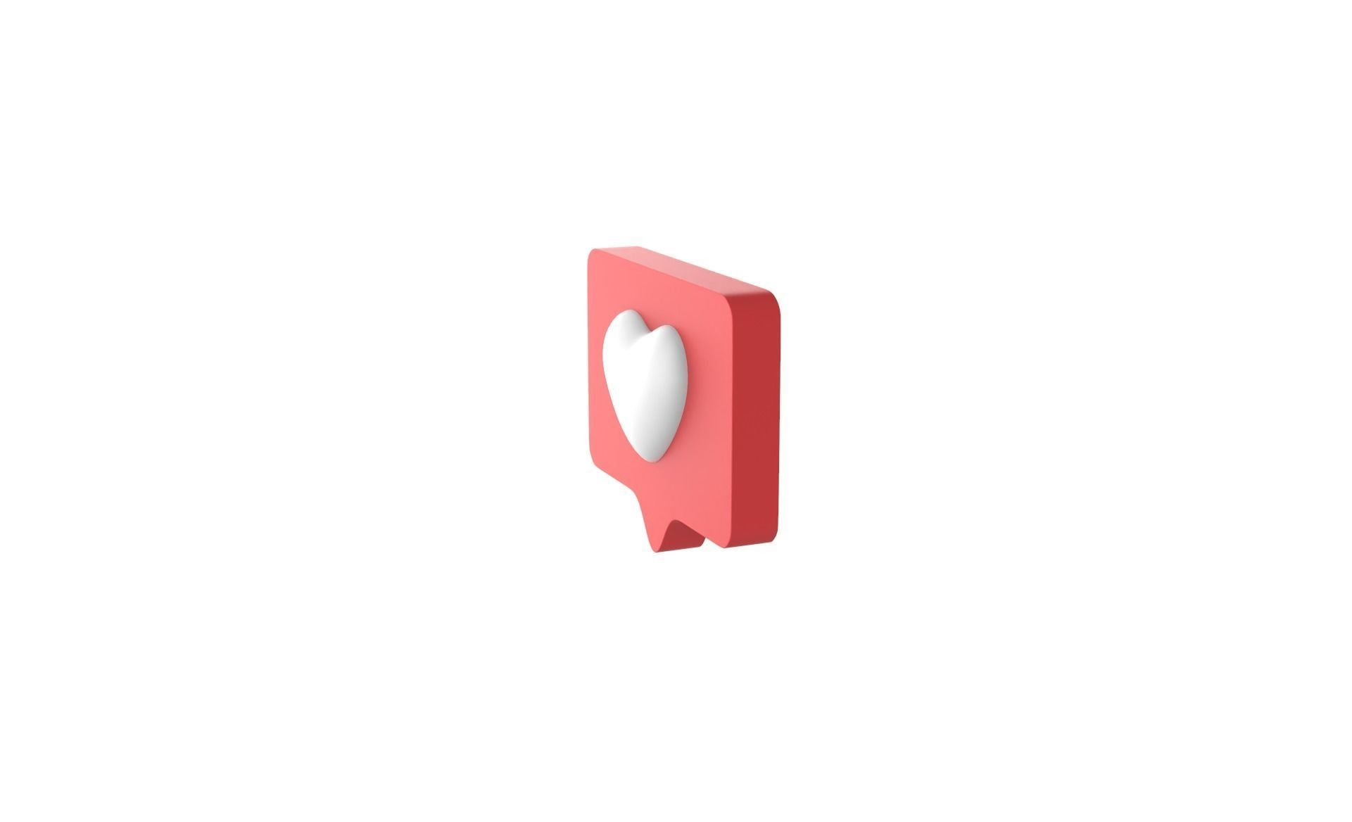 Heart Bubble v001 Low-poly 3D model_14