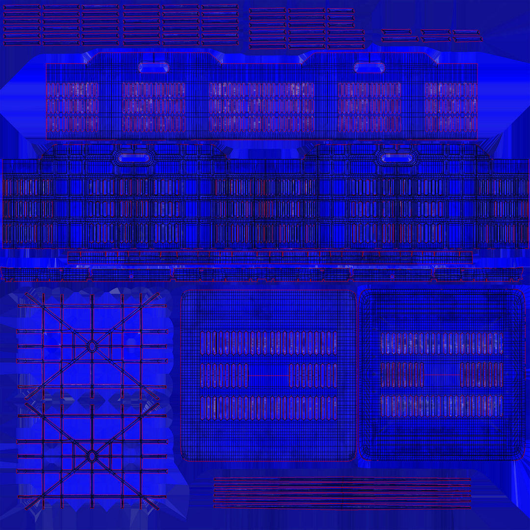 Plastic Crate T2 Low-poly 3D model_20