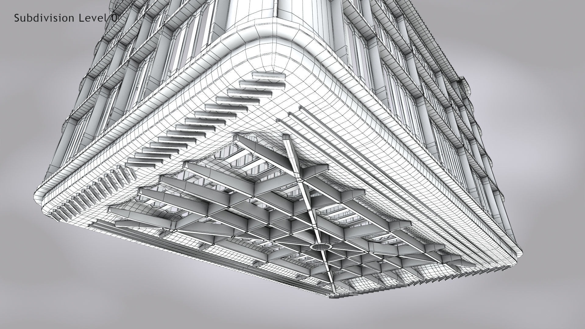 Plastic Crate T2 Low-poly 3D model_13