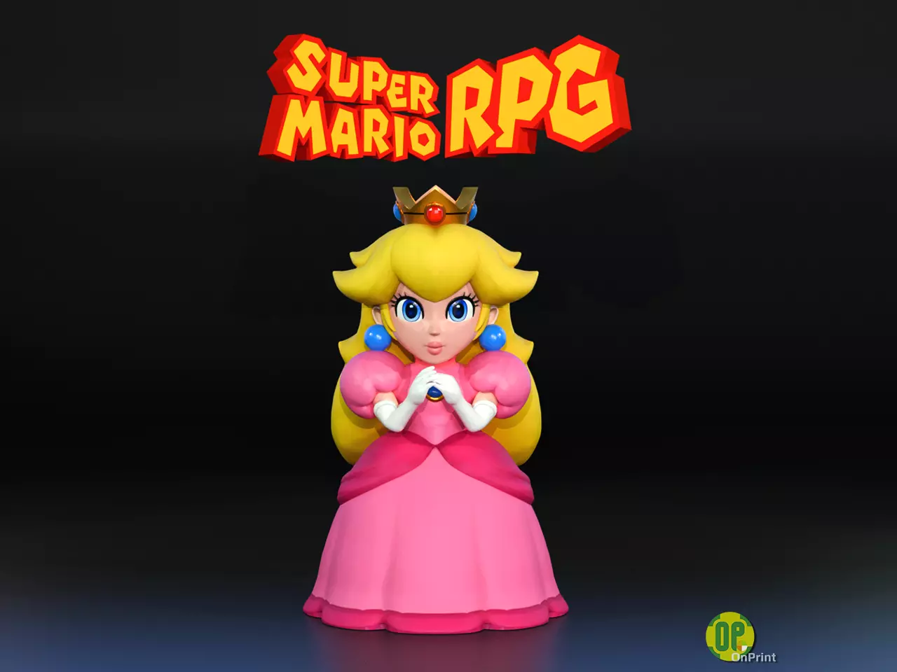 Princess PEACH - 3d Printable Model Super Mario RPG Remake 3D print model_0