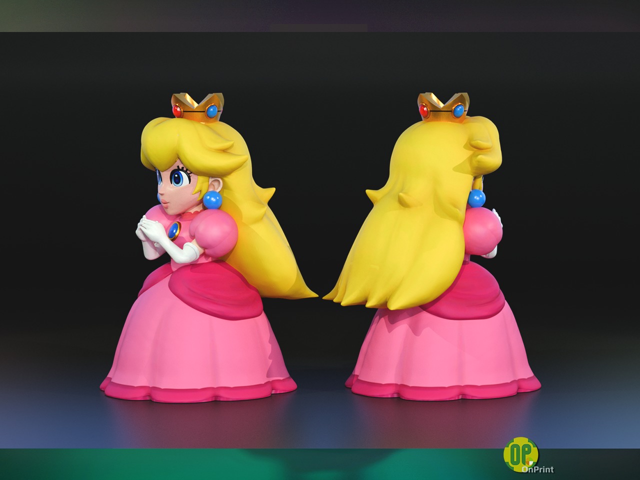 Princess PEACH - 3d Printable Model Super Mario RPG Remake 3D print model_2