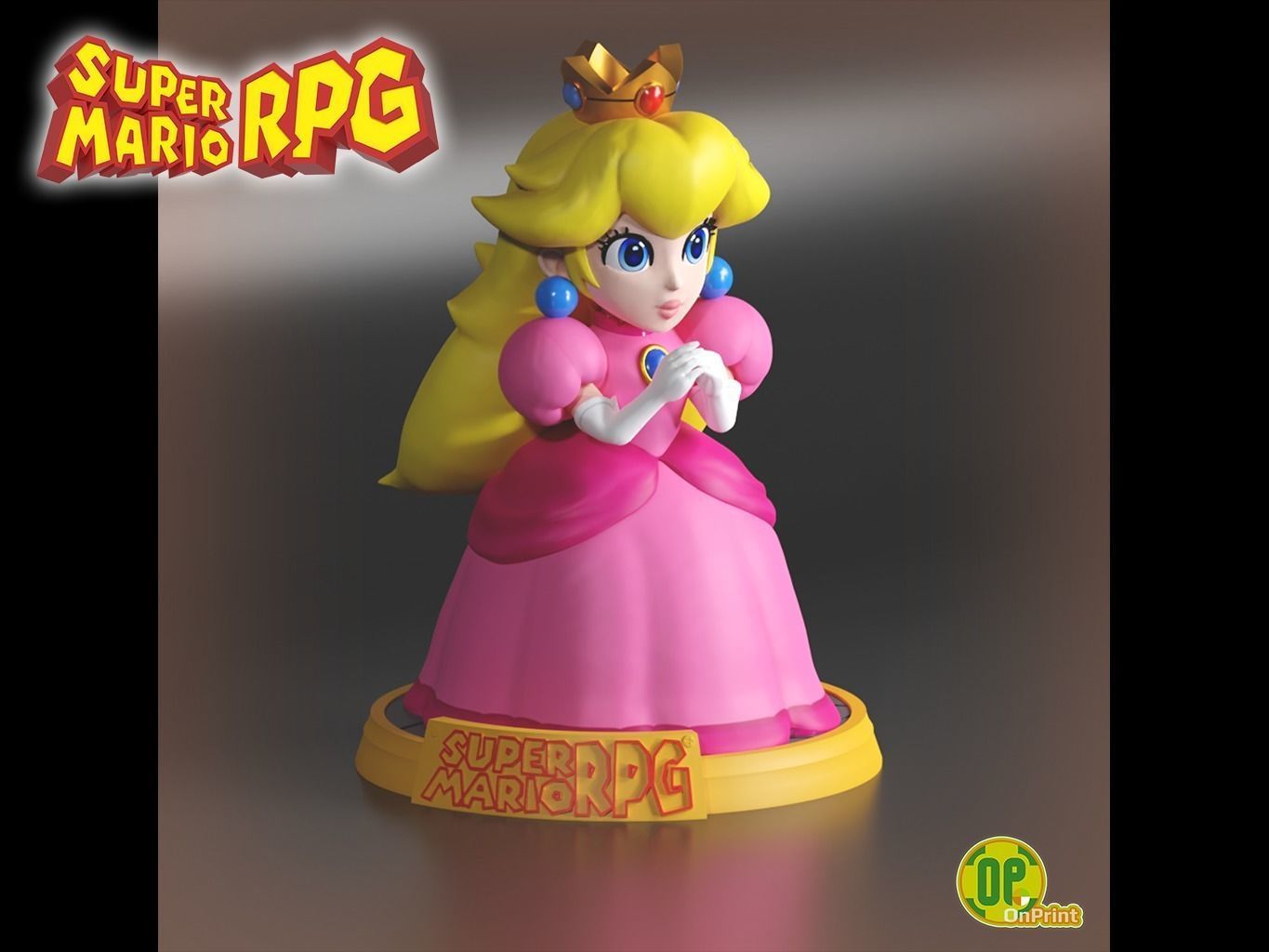 Princess PEACH - 3d Printable Model Super Mario RPG Remake 3D print model_3