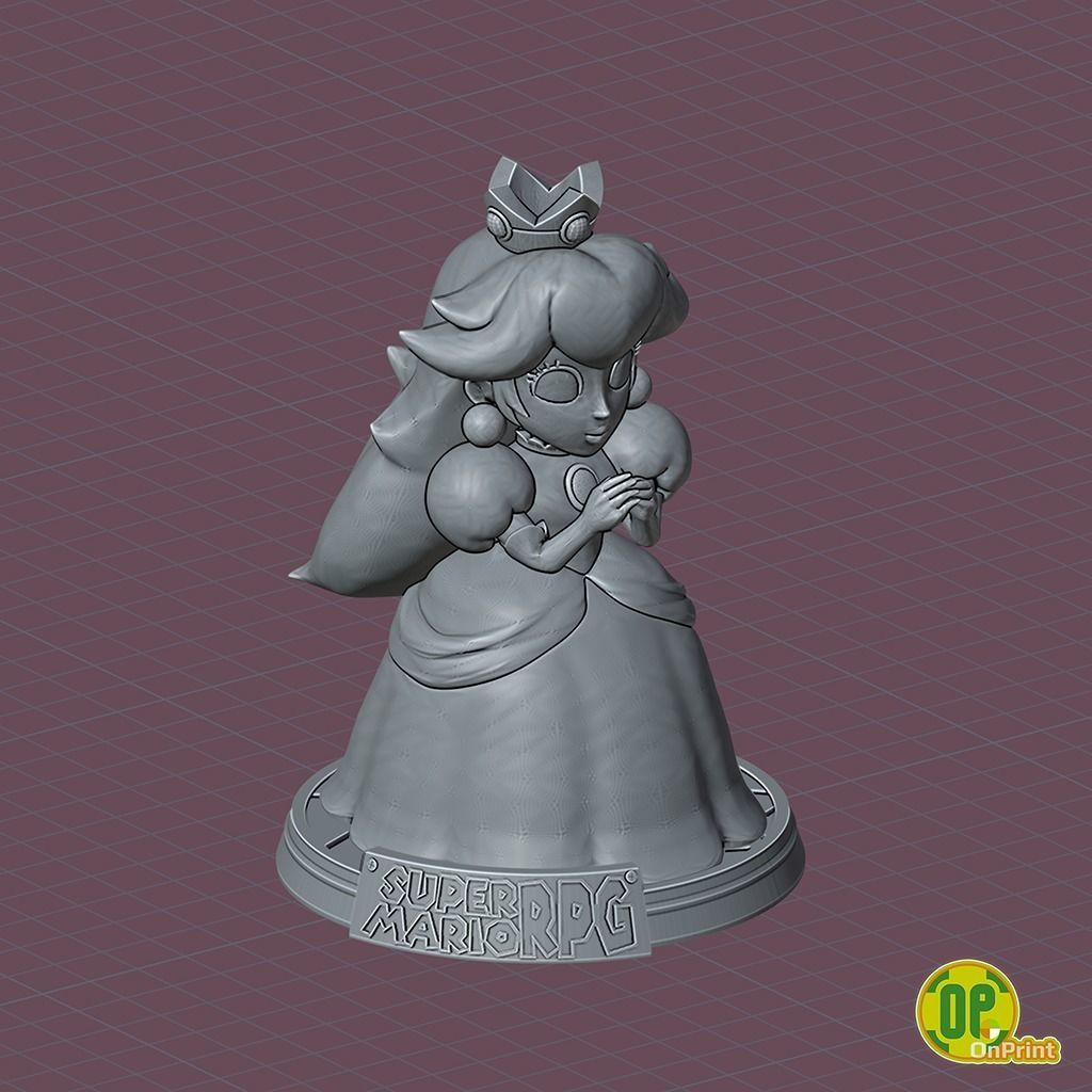 Princess PEACH - 3d Printable Model Super Mario RPG Remake 3D print model_6