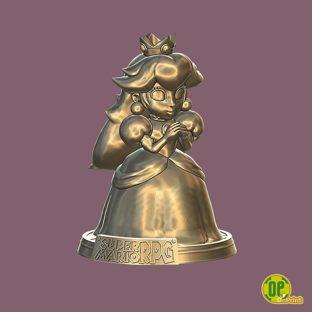 Princess PEACH - 3d Printable Model Super Mario RPG Remake 3D print model_7