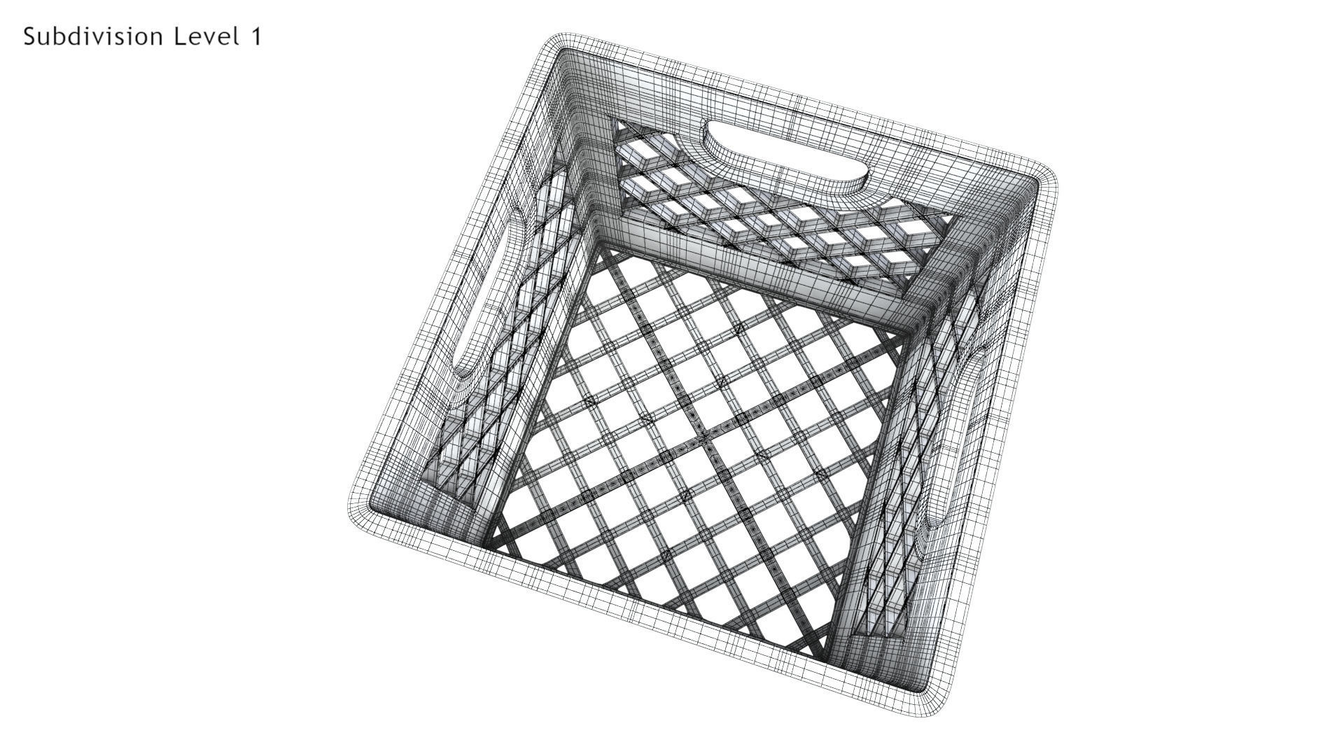  Milk Crate Low-poly 3D model_14