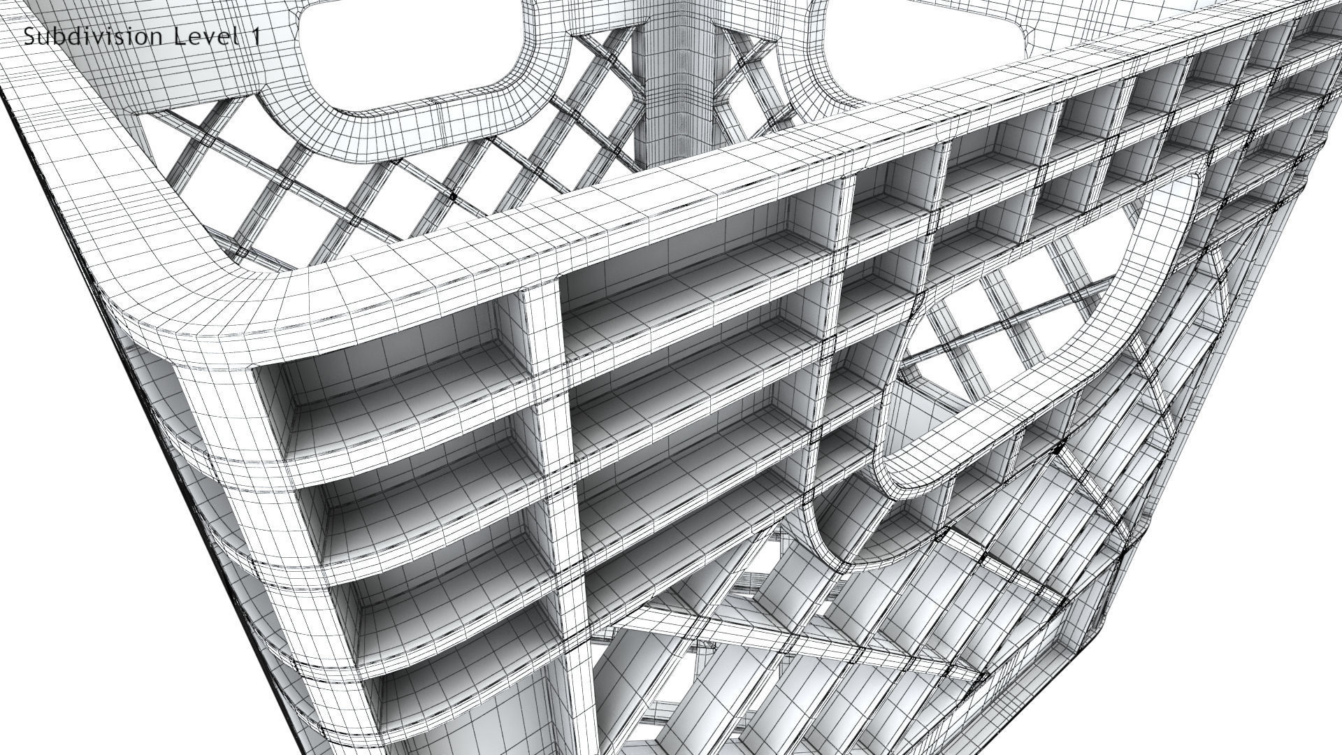  Milk Crate Low-poly 3D model_12