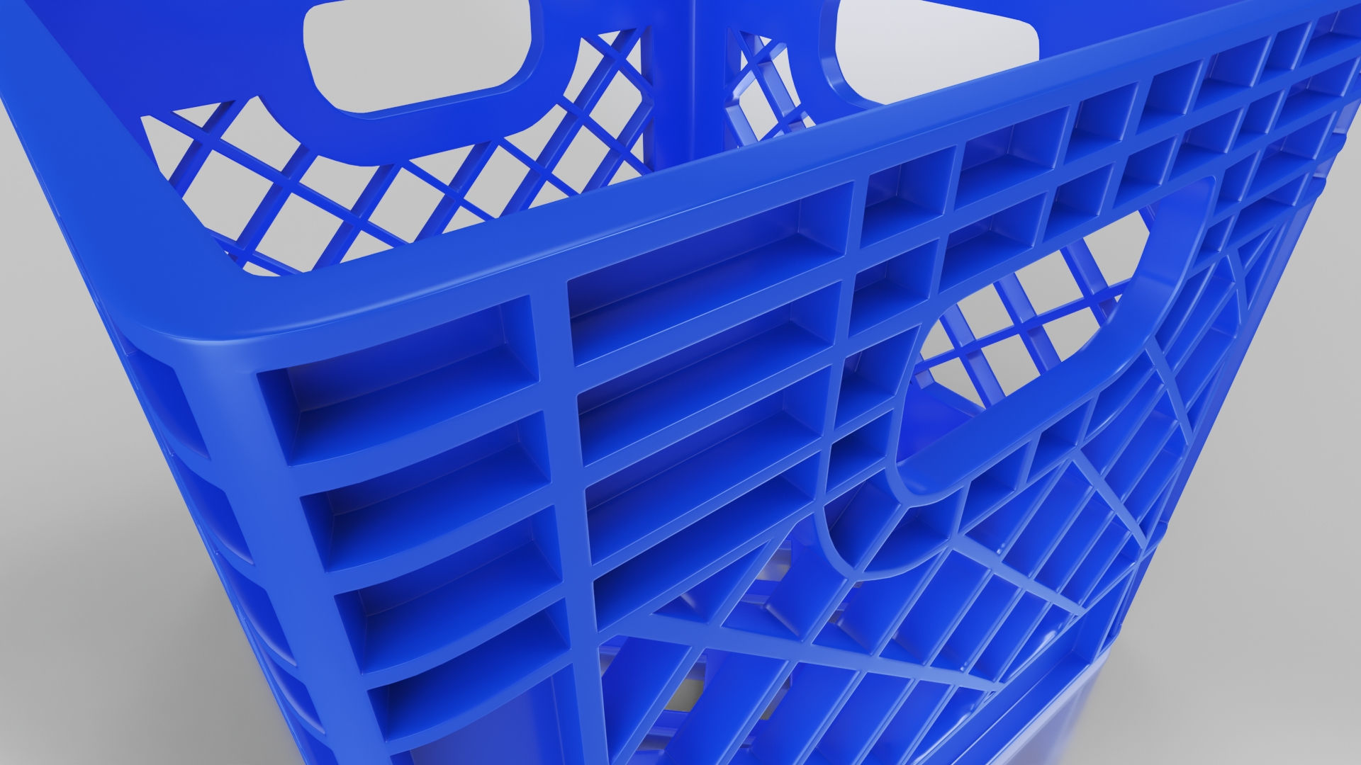  Milk Crate Low-poly 3D model_1
