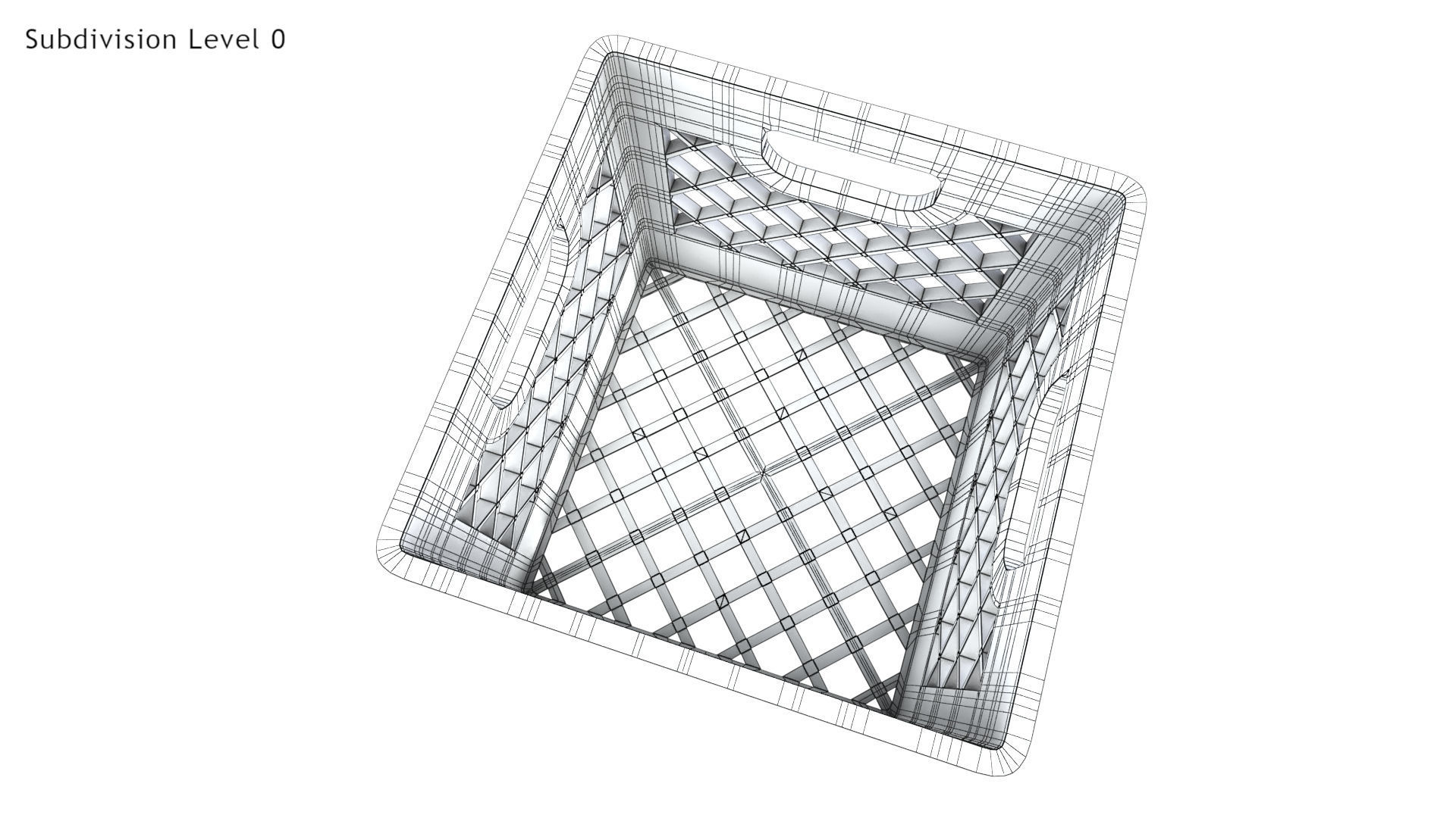  Milk Crate Low-poly 3D model_13